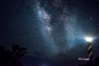 Hatteras Island and Lighthouse Milky Way