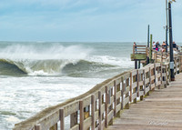 9-19 -17 Huge waves at Avon Pier from Hurricane Jose