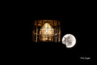 Full Moon behind Bodie island lighthouse