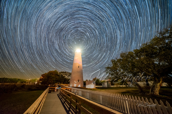 Ocracoke Lighthouse Star Trail